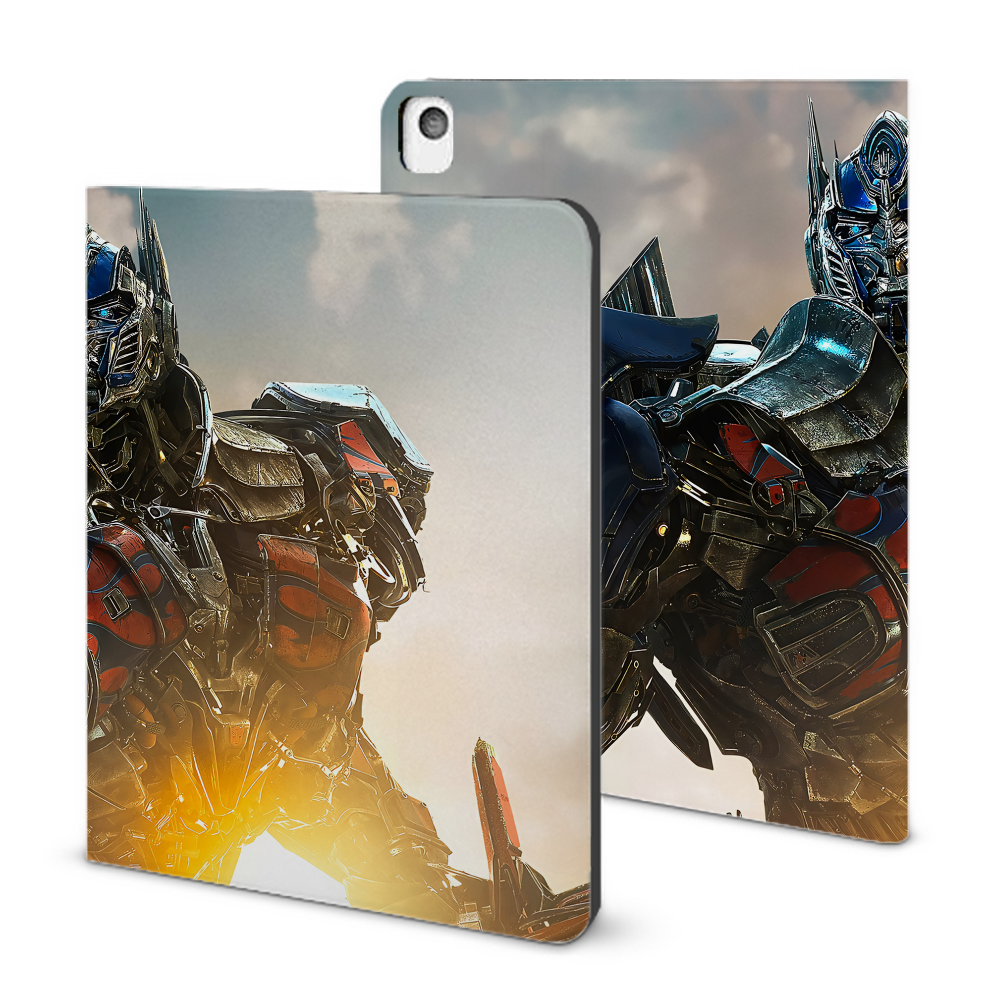 （画像用） Transformers トランスフォーマー IPadケース ペンホルダー付き ブックスタイルデザイン